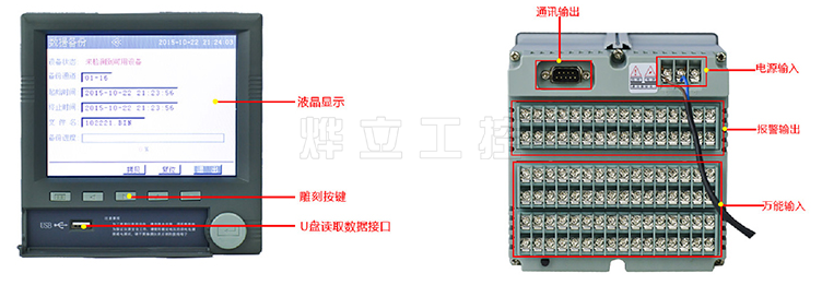 Y3100彩屏無紙記錄儀細節圖