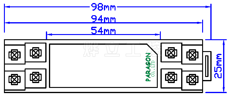 信號(hào)隔離器外形尺寸圖
